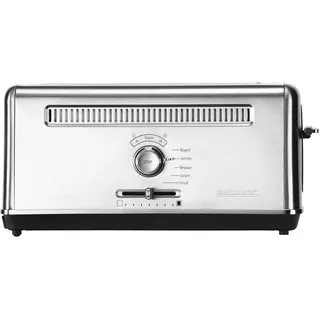 GASTROBACK Design Toaster Advanced 4S 1-Schlitz-Langschlitz-Toaster - Schwarz/Silber