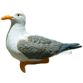 Hwydo Kunsthandwerk Möwe Vogel Statue Garten Ornament Strand Meer Dekoration, S