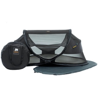 Deryan Pop-up-Reisebett Baby Luxe mit Moskitonetz Schwarz