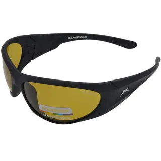 Gamswild WS6134 Sonnenbrille Sportbrille Skibrille Fahrradbrille Damen Herren Unisex | Glas gelb | Glas grau, Farbe: Gelb