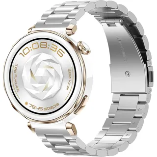 KoGiio 20 mm Armband Kompatibel mit Garmin Vivoactive 6, Wechseln Edelstahl metall Uhrenarmband Silber