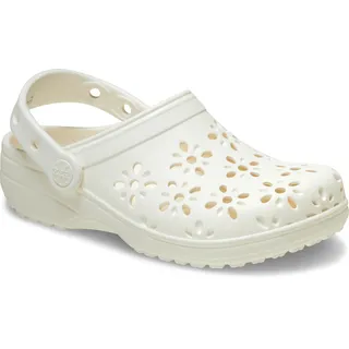Crocs Classic Floral Cut Out Clog K Clog, Chalk, 37/38 EU