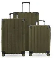 Q-Damm - 3er Koffer Set Hartschale Avocado matt, TSA