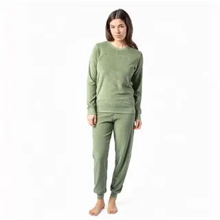 LIVING CRAFTS Pyjama Living Crafts Bio-Damen-Frottee-Schlafanzug 'BONNI L