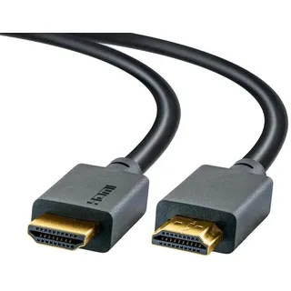 Schwaiger HDMI-Kabel 1,5 m HDMI zu HDMI, 48 Gbit/s, schwarz