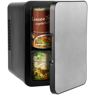 Rosenstein & Söhne Mini-Kühlschrank mit Warmhalte-Funktion 4 l 0 mm hoch Schwarz