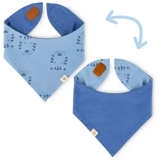 Sigikid Wendehalstuch Tiger & Löwe für Babys Jungen - Einheitsgröße