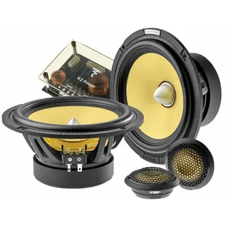 Focal ES165K2E 16,5 cm Komponenten-Lautsprechersystem, 2-Wege, gelber Aramidfaserkegel