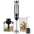 4in1-Stabmixer, Edelstahl, stufenlos, Turbo, 16.000 U/Min., 1.000 Watt