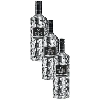 Three Sixty Vodka Original 0,7 Liter (37,5%-VOL) (Packung mit 3)