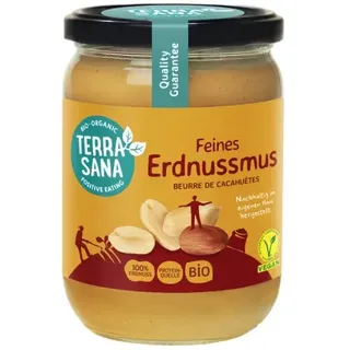 TerraSana Erdnussmus fein bio 500g