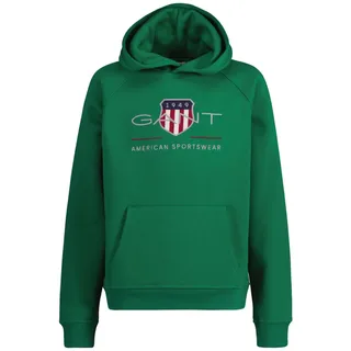 GANT Kinder Sweatshirt - ARCHIVE SHIELD HOODIE, Kapuzen-Pullover, Logo, uni Grün (Wild Green) 146/152