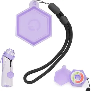 Air Pods Aufbewahrung Pod,Trinkflasche Air -Up Zubehör,Pod Case Aufbewahrungsbox für Air -Up Duft Pods/Aroma-Pod,Case Aufbewahrungsbox Geschmack Pods,BPA-Freie,Sicheren Lagerung von Aroma-Boxen (Lila)