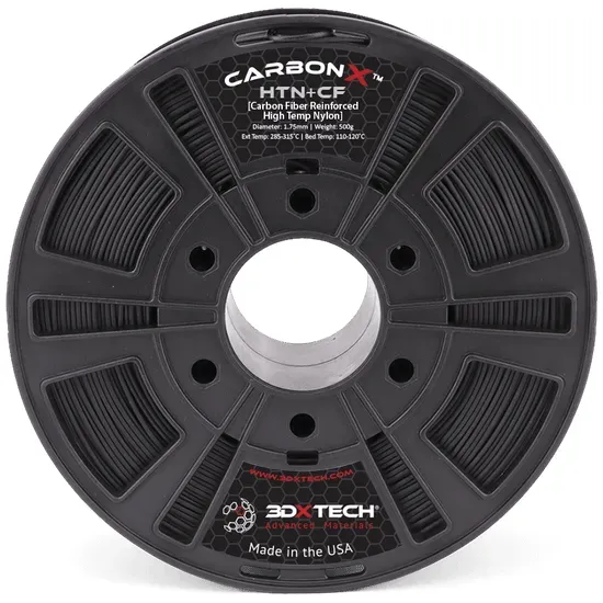 3DXTech CarbonXTM HTN+CF, Farbe: Schwarz, Gewicht: 750g, Filamentgröße: 1.75 mm