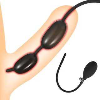 Yasexx MäNner Urethral Expander Mit Aufblasbarer Pumpe Einstellbarer Aufblasbarer Penis Plug Aufblasbarer Silikon Expander Prostata Stimulator Sm Sex Spielzeug Urethralsonde Urethral Katheter
