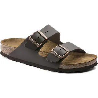 Birkenstock Arizona Naturleder schmal dunkelbraun 44