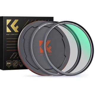 K&F Concept Nano X-Serie Magnetischer CPL Filter 82mm-Zirkular-Polfilter Magnetischer Polarisationsfilter HD 28 Multi-Layer-Beschichtungen Ultra Slim CPL-Linsenfilter Optisches Glas