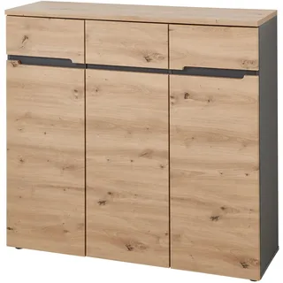Innostyle Schuhschrank 120 x 107 x 38 cm artisan eiche