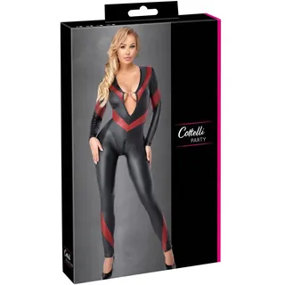 Overall im 2-farbigen Mattlook, rundum elastisch – Cottelli PARTY