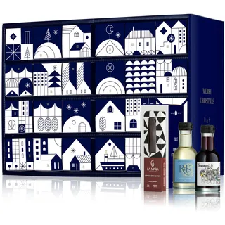 GEILE WEINE Wein trifft Schokolade Adventskalender PREMIUM (12 x 0,1l + 12 x 35g) mit bestem Rotwein, Weißwein und Rosé sowie handgemachter Schokolade