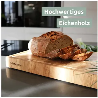 holz4home Premium Schneidebrett Stirnholz Eiche L
