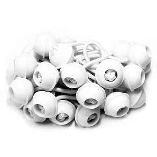 intent24 25 Stück Set Gummischlaufen Spanngummis zum Befestigen von Planen - Zeltgummis Expanderschlingen Bungees Spanner Planenspanner für Partyzelt Pavillon