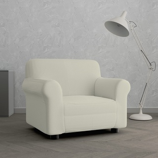 Italian Bed Linen “IRIS” elastische Sofabezug, Couchbezug, Creme, 1 Platz