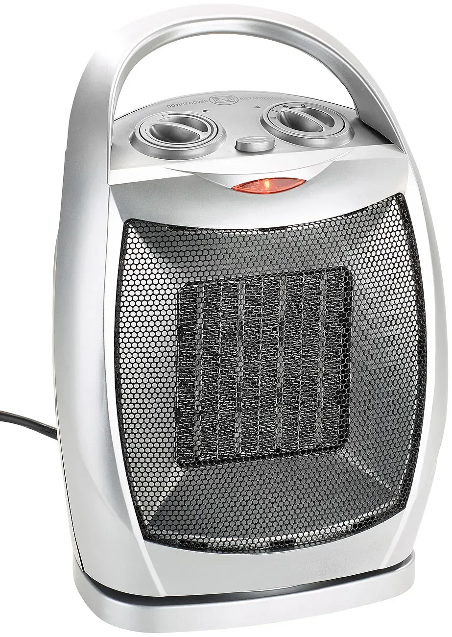 Kompakter Keramik-Heizlüfter mit Oszillation, 3-stufig bis 1.500 Watt