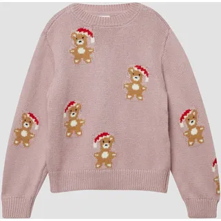s.Oliver Loose Fit Strickpullover mit Weihnachtsmotiven - 116/122