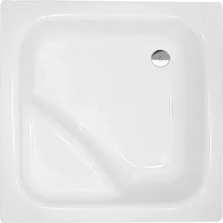 HAK VISLA tiefe Acryl-Duschwanne, Quadrat, 80x80x29cm