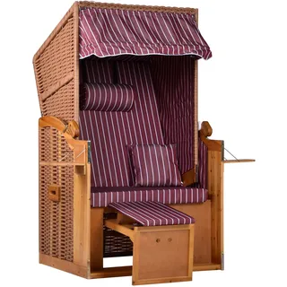 intergrill Strandschönheiten AVA Strandkorb Ostsee Single Vollholzfront außen