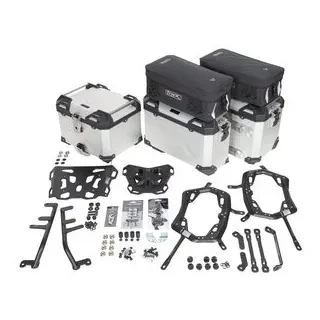 SW-Motech TRAX ADV Koffer Komplettset silber inkl. Träger, Schlösser und Taschen silber