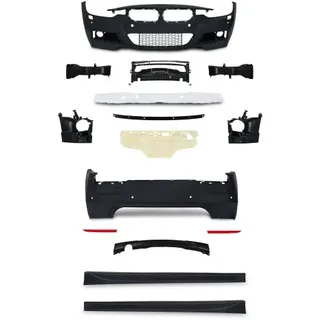 StoÃstangen Kit im Sport-Design inkl. Seitenschweller mit PDC-Bohrungen und SRA passend für BMW 3er F30 Limousine ab Baujahr 10.2011 -