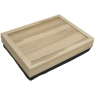 PrimoLiving Knietablett mit Stauraumfach - 42 x 32,5 x 10 cm – Tablett als Laptopunterlage – Sofa oder Bett-Tablett – P-154
