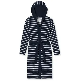 SCHIESSER Bademantel Feather Terry in Dunkelblau | Leicht Frottee, Dunkelblau_181537, 164