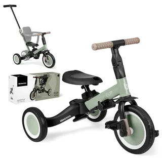 KIKKABOO Flip 5 in 1 Stahlrahmen rutschfeste Griffe einstellbar umbaubar, grün
