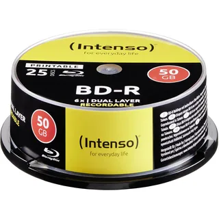 Intenso Blu-ray 50GB bedruckbar – 25er Spindel