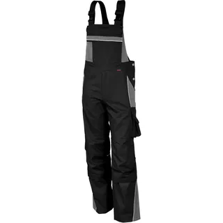QUALITEX HIGH QUALITY WORKWEAR QUALITEX Latzhose PRO schwarz/grau, Größe: 48