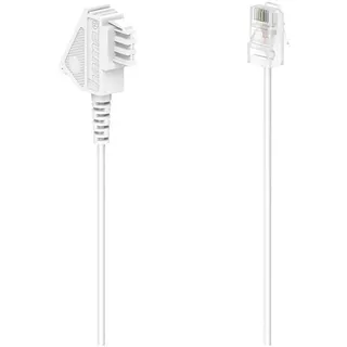 Hama DSL-Box-Kabel, TAE-F-Stecker - 1x RJ45-Stecker 8p2c] 10 m Weiß