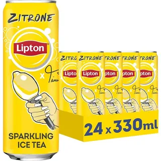 Lipton Zitrone Sparkling Ice Tea Dose 24x0,33l