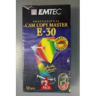 Emtec VHS Videokasette Cam Copy Master E-30 E30CCM 30Min 2St. Packung