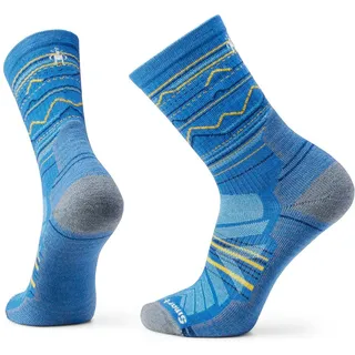 Smartwool Performance Hike Light Cushion Mountain Range Pattern Crew-socken - Laguna Blue - EU 42-45