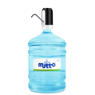 Mutto Wasserpumpe Mutto Premium Quellwasser Weich, 19 Liter inkl. Pumpe (2-tlg) blau