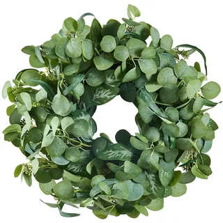 Vevor Künstlicher Dekokranz, 66,04 cm, Saisonkranz, verziert mit Eukalyptusblättern, Beeren, dornigen Stielen, Türkranz für alle Jahreszeiten, für drinnen & draußen, Hauswand, Fenster, Festdekoration