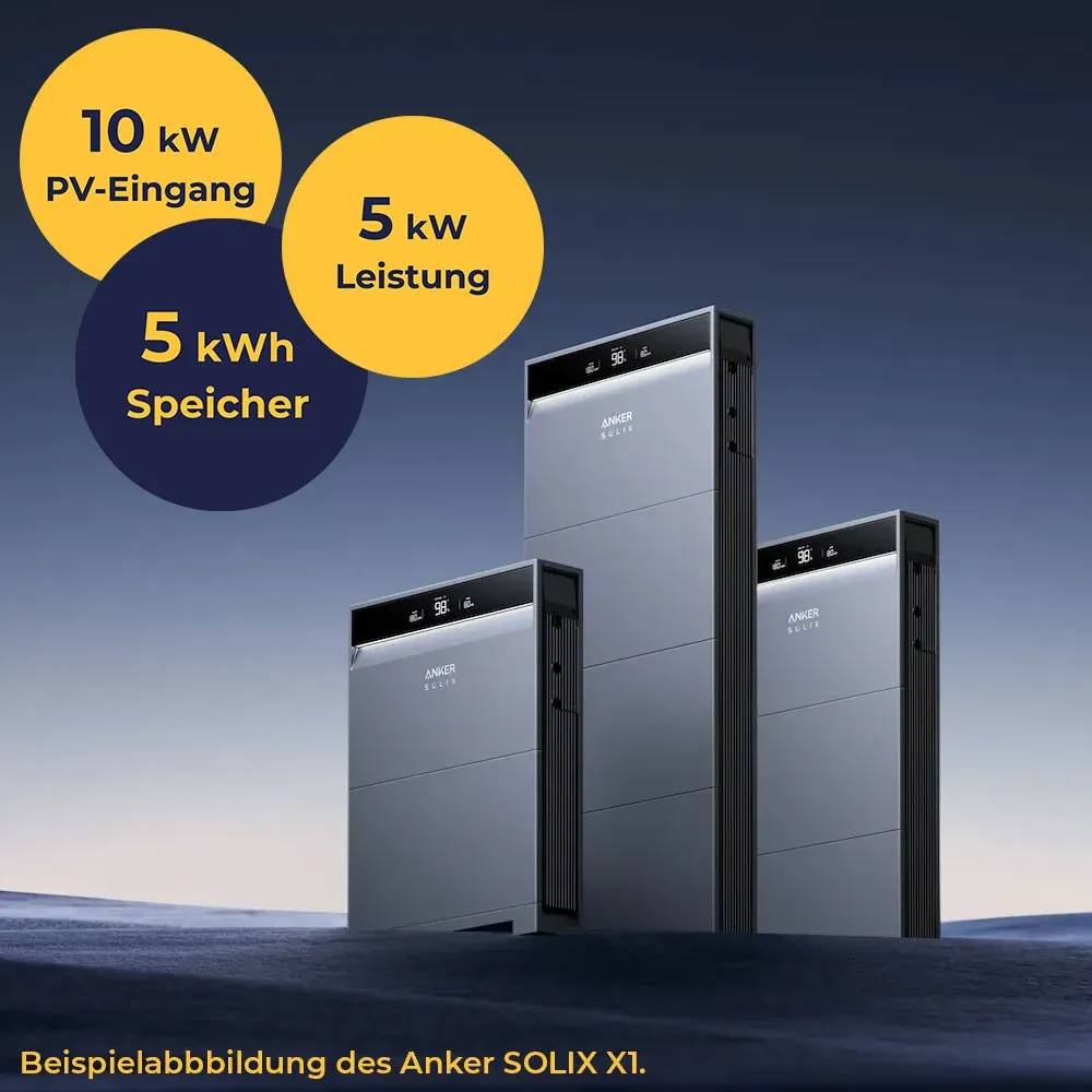 Anker SOLIX X1 Dreiphasig 5 kW 5 kWh