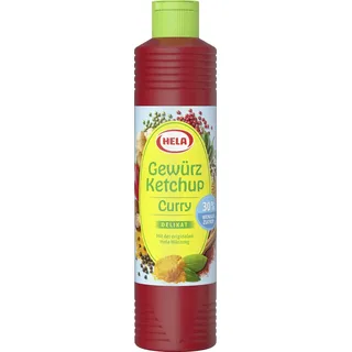 Hela Ketchup Curry 30% weniger Zucker, 800ml