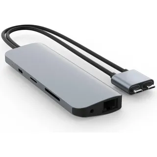 Hyper Viper 10-in-2 USB-C Hub - Grau