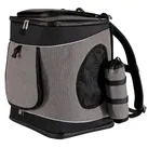 Haustier-Rucksack 34 x 30 x 42 cm Grau/Schwarz