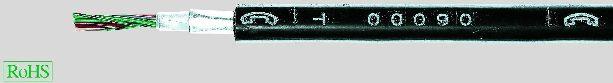 A-2Y(L)2Y 4x2x0,8 S Fernmelde-Erd-Kabel, Schnittware