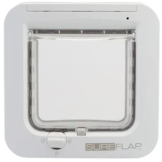 Sureflap Mikrochip Cat door Haustierklappe weiß